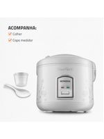 Panela elétrica de arroz mondial bianca rice pe-10 10 xícaras - branca