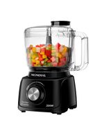 Mini processador de alimentos mondial turbo pratic mp-16 300w - preto