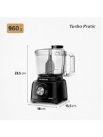 Mini processador de alimentos mondial turbo pratic mp-16 300w - preto