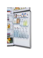 Geladeira hisense frost free 466l duplex inverter rt3n461 portas planas prateleiras de vidro econômica inox