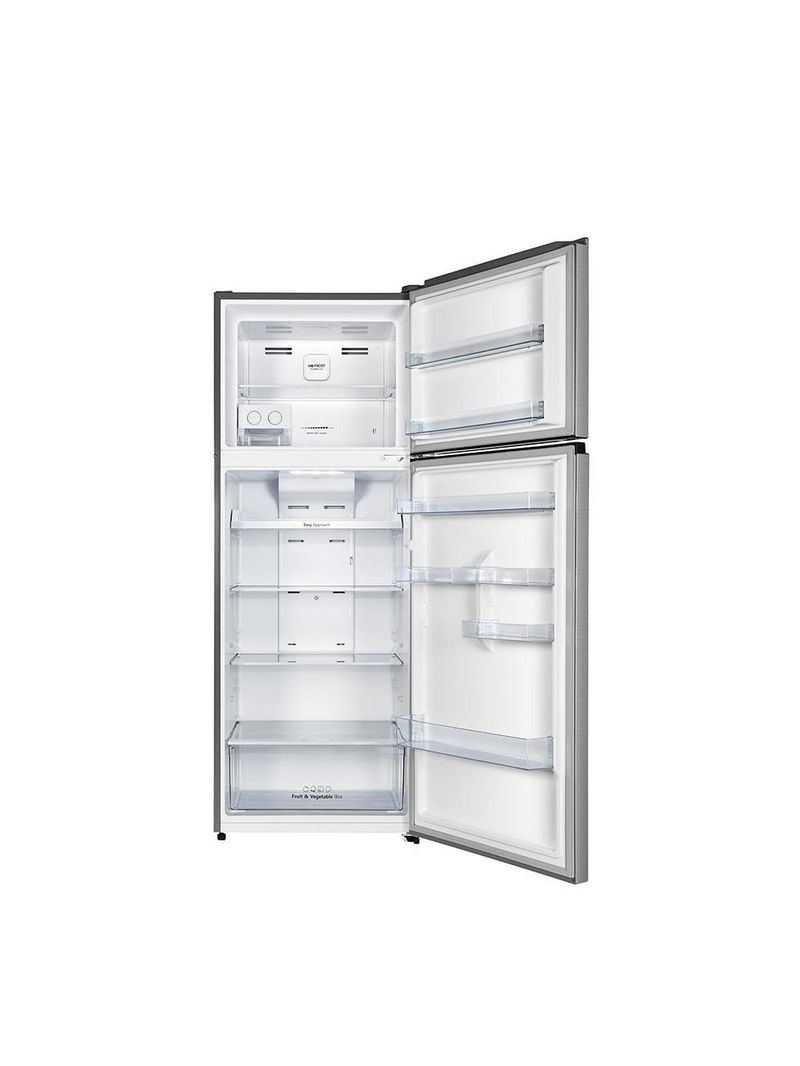 Geladeira hisense frost free 466l duplex inverter rt3n461 portas planas prateleiras de vidro econômica inox