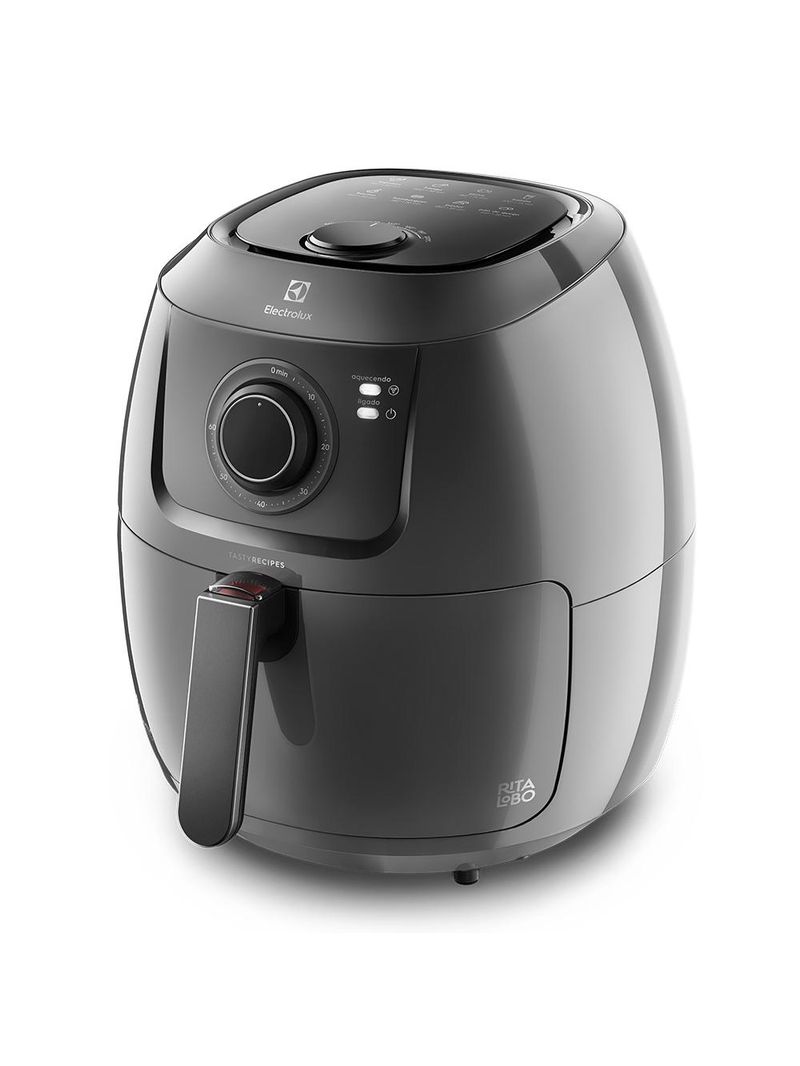 Fritadeira elétrica sem Óleo air fryer electrolux family efficient por rita lobo eaf50 5l grafite