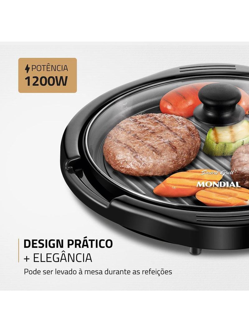 Grill mondial redondo smart grill g-04