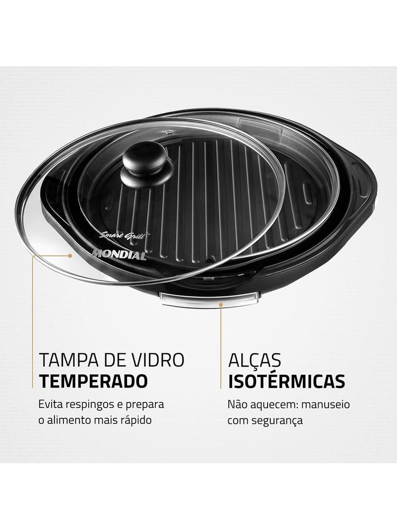 Grill mondial redondo smart grill g-04