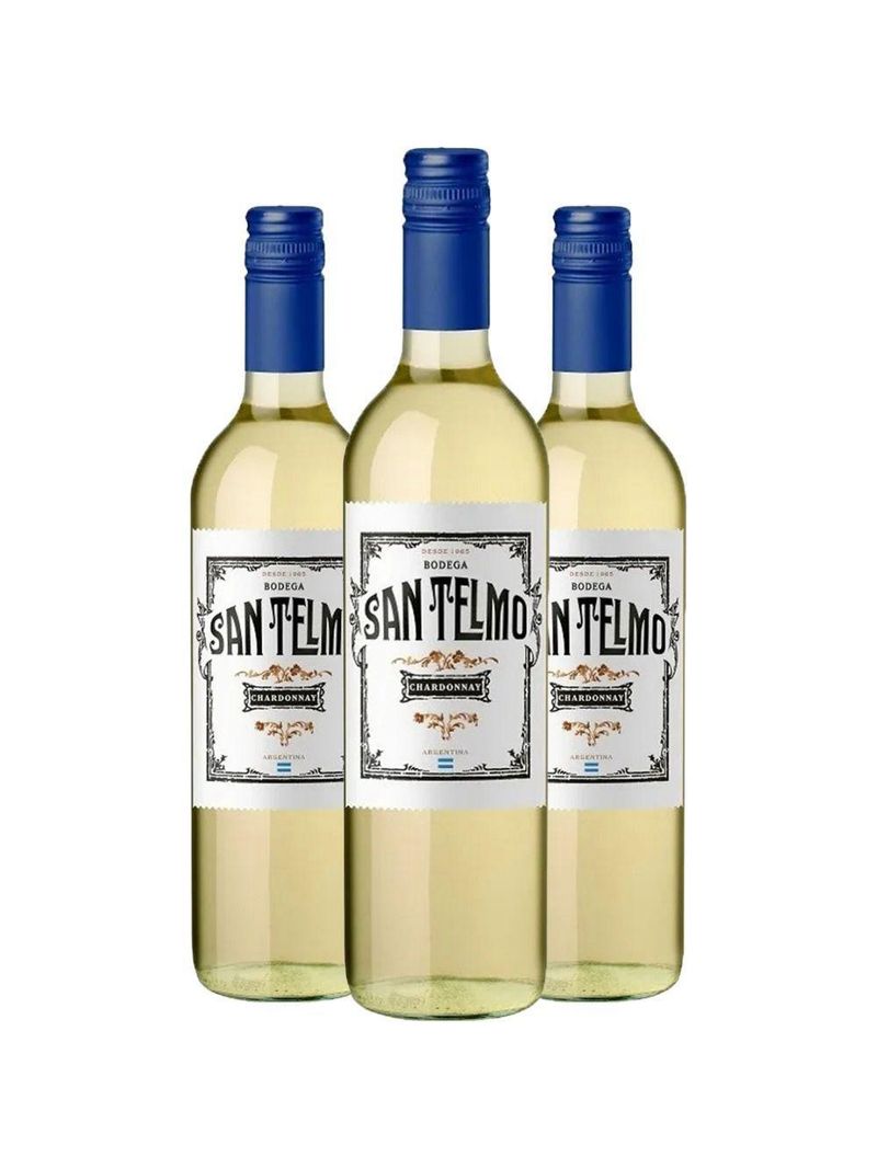 Vinho Branco San Telmo Chardonnay 750Ml (3 Unidades)