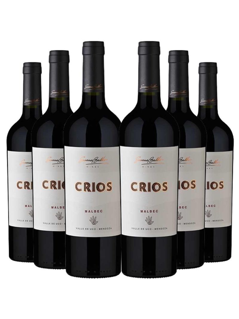 Kit 6 Garrafas Vinho Tinto Susana Balbo Crios Malbec 750ml