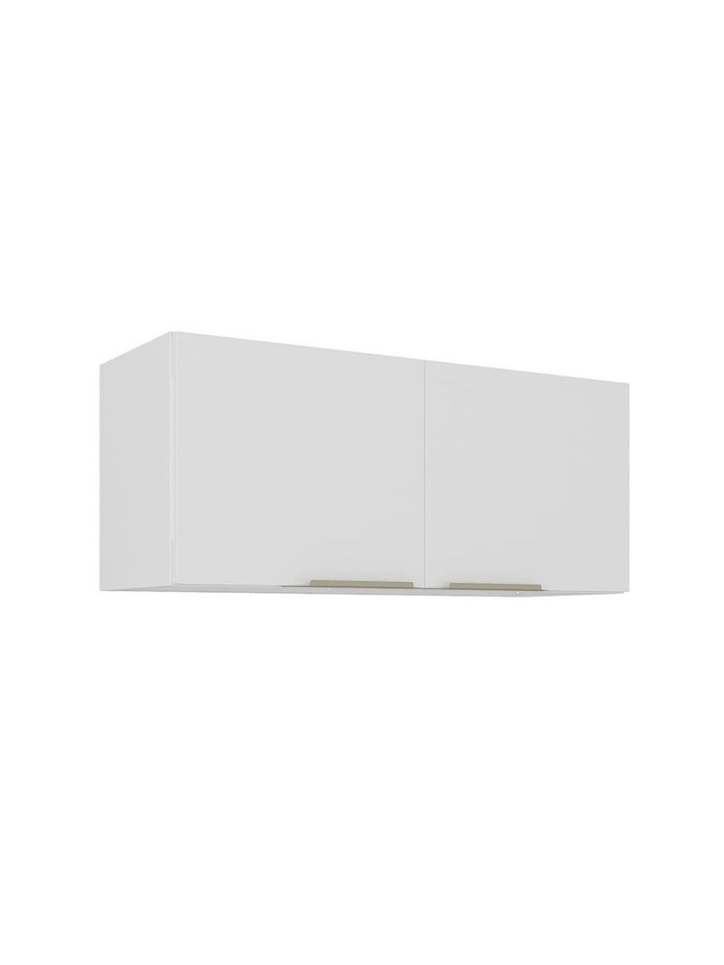 Armário aéreo para geladeira itatiaia renova com 2 portas e 80cm de largura – branco neve
