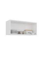 Armário aéreo para geladeira itatiaia renova com 2 portas e 80cm de largura – branco neve