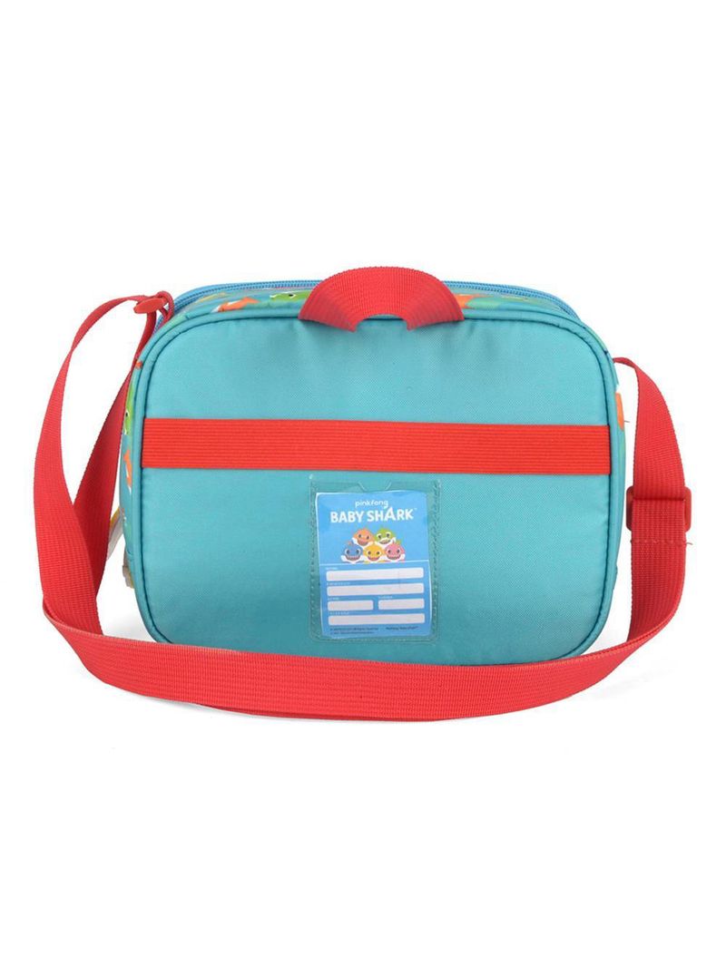 Lancheira baby shark  22k lx vermelha