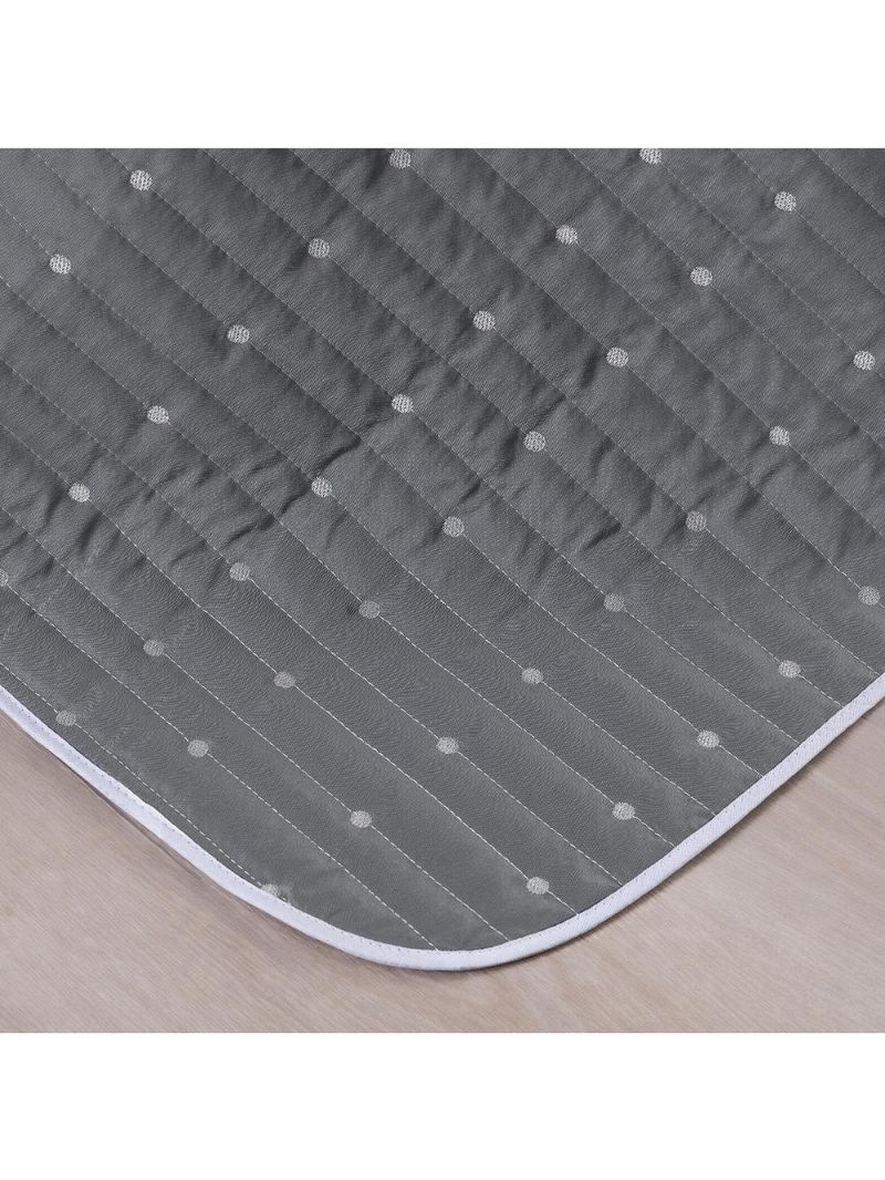 Kit Cobre Leito Solteiro 2 Peças Bordado Urbany Hipercal 400 Fios 100% Poliéster - Cinza