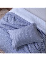 Kit Cobre Leito Solteiro 2 Peças Bordado Urbany Hipercal 400 Fios 100% Poliéster - Cinza