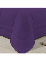 Edredom Dupla Face 100% Algodão Malha Queen Gran Moratta 01 Peça - Roxo- Lilas