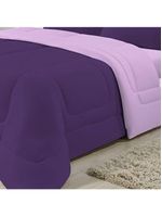 Edredom Dupla Face 100% Algodão Malha Queen Gran Moratta 01 Peça - Roxo- Lilas