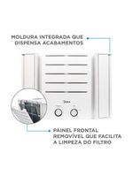 Ar Condicionado Janela Mecânico Midea 75000 BTUs Frio 127V QCL078BB