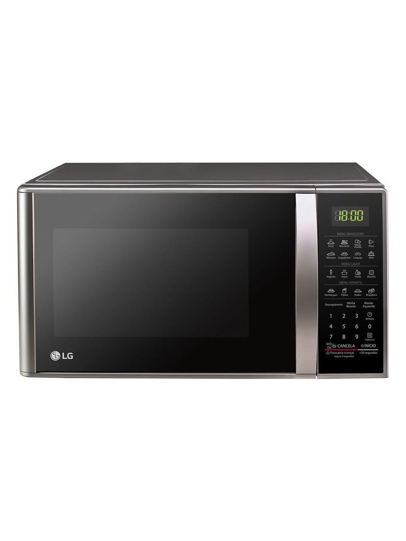 Forno micro-ondas lg ms3043br com função manter aquecido e limpa fácil - prata 220V
