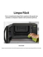 Forno micro-ondas lg ms3043br com função manter aquecido e limpa fácil - prata 220V