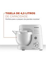 Batedeira planetária mondial bp-03w-2b com 12 velocidades e 700w - branca