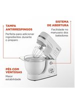 Batedeira planetária mondial bp-03w-2b com 12 velocidades e 700w - branca
