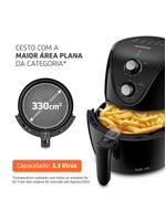 Fritadeira elétrica sem Óleo air fryer mondial af35-bf mk ne 1500w 3,5 litros - preta