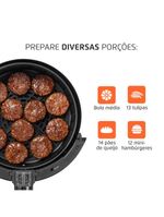 Fritadeira elétrica sem Óleo air fryer mondial af35-bf mk ne 1500w 3,5 litros - preta