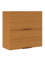 Armário aéreo itatiaia ideale com 2 portas basculantes e 70 cm de largura – cinamomo