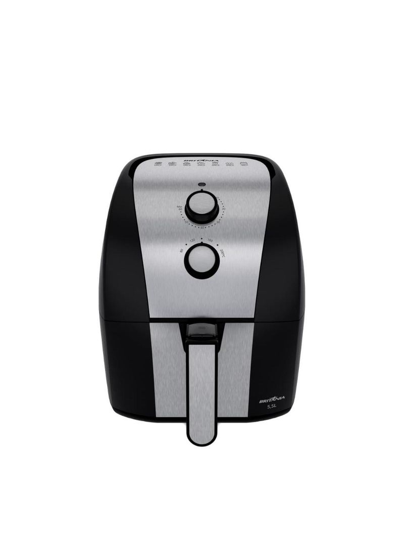 Fritadeira elétrica britânia bfr51 gold 5,5l 1500w air flow preta