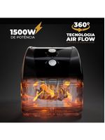 Fritadeira elétrica britânia bfr51 gold 5,5l 1500w air flow preta