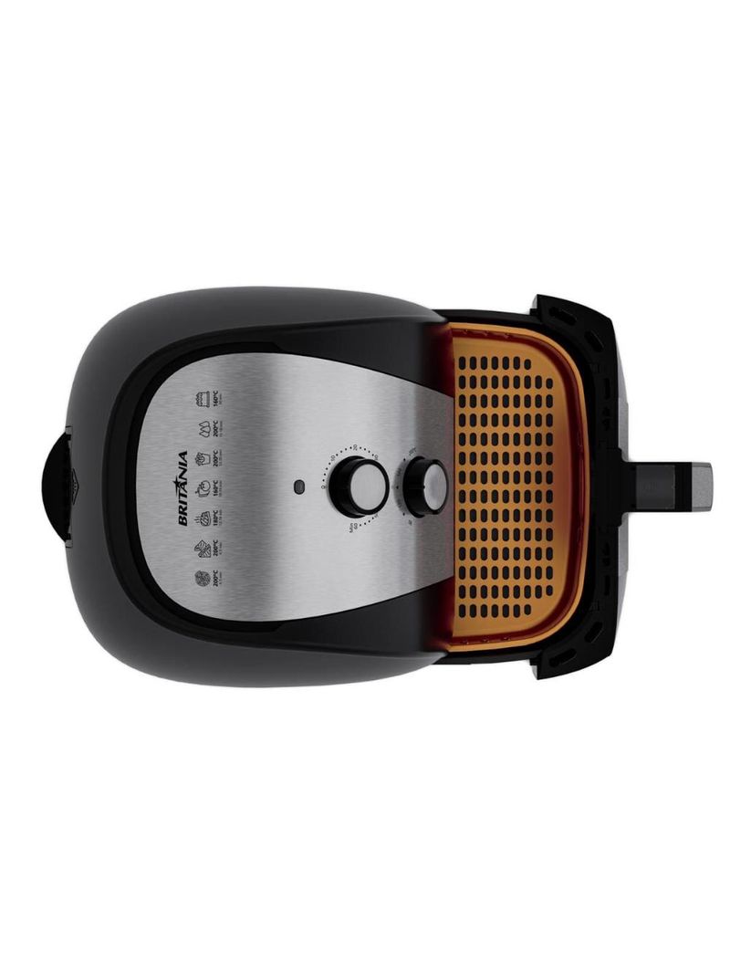 Fritadeira elétrica britânia bfr51 gold 5,5l 1500w air flow preta