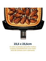 Fritadeira elétrica britânia bfr51 gold 5,5l 1500w air flow preta