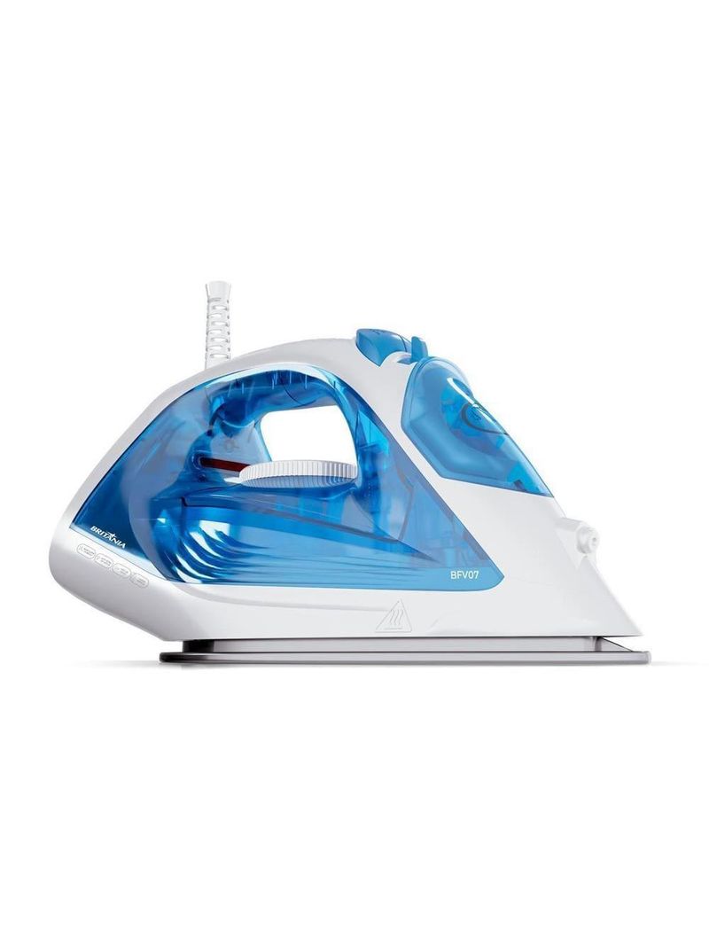 Ferro de passar britânia bf07 base antiaderente vapor vertical reservatório azul