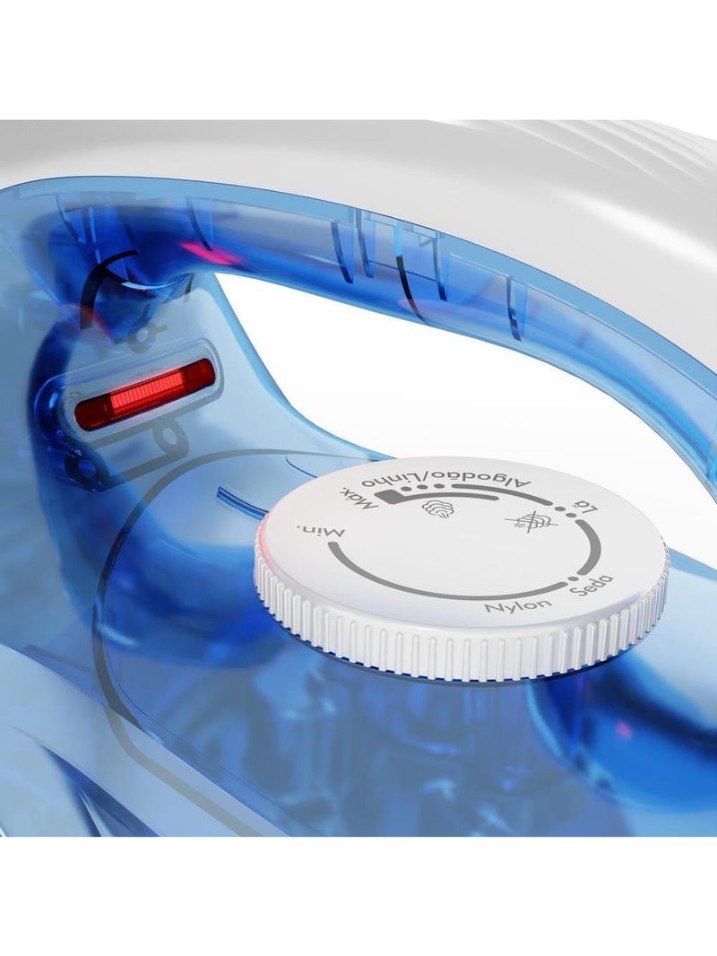 Ferro de passar britânia bf07 base antiaderente vapor vertical reservatório azul