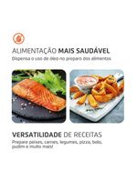 Fritadeira elétrica sem Óleo air fryer oven 2 em 1 mondial afon-12l-bi 12l digital – preta/inox