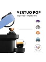 Cafeteira nespresso vertuo pop com kit boas-vindas – azul pacífico