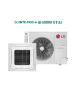 Ar Condicionado Split Cassete 4 Vias LG 60000 BTUs Quente e Frio Inverter 220V R32 (ZTUW60GMLAAANWZBR1)