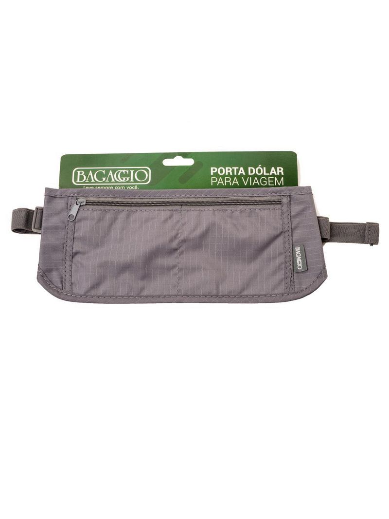 Porta dólar simples cinza