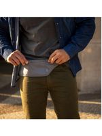 Porta dólar simples cinza