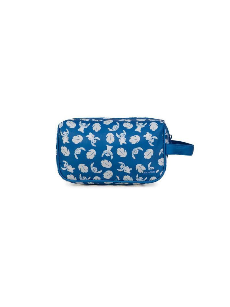 Necessaire escolar feminina stitch hapinnes azul