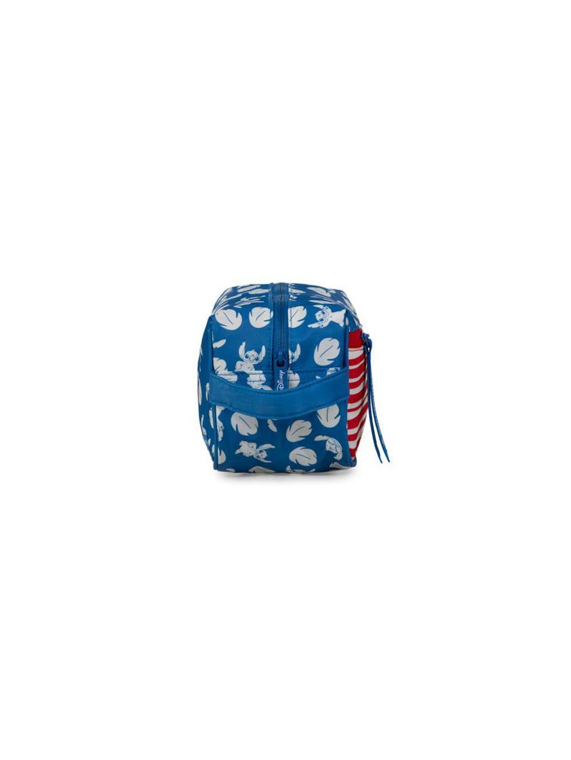 Necessaire escolar feminina stitch hapinnes azul