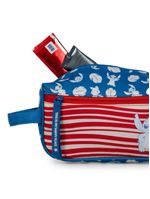 Necessaire escolar feminina stitch hapinnes azul