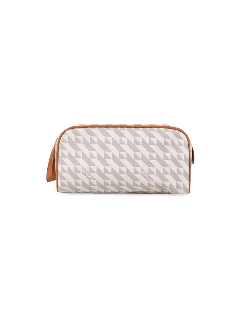 Necessaire de viagem feminina maxi monograma bg bege