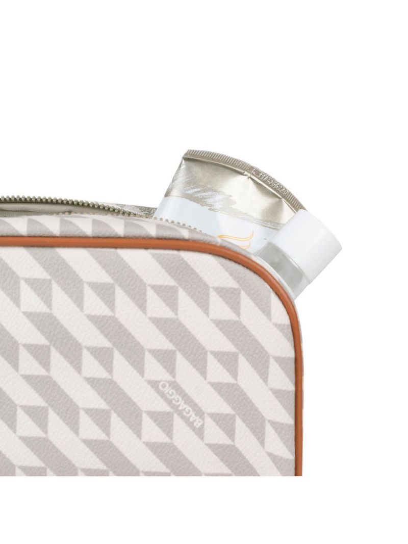 Necessaire de viagem feminina maxi monograma bg bege