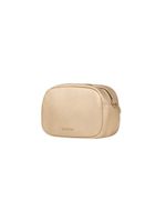 Mini bolsa feminina transversal com correntes dourada