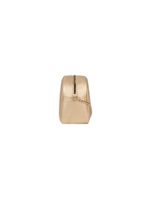 Mini bolsa feminina transversal com correntes dourada