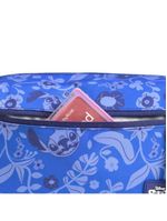 Nécessaire feminina basica stitch bloom azul escuro