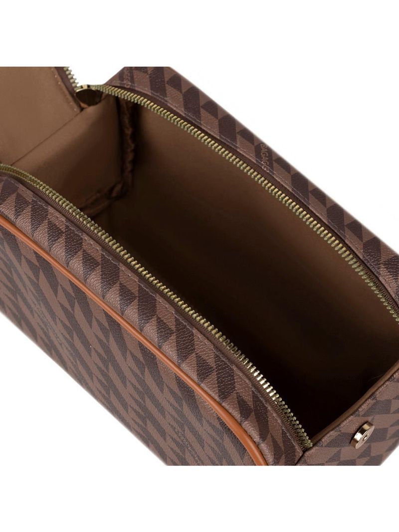 Necessaire de viagem feminina maxi monograma bg marrom