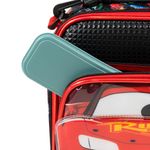Lancheira térmica masculina carros vermelha