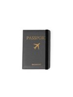 Kit etiqueta e porta passaporte travel cinza