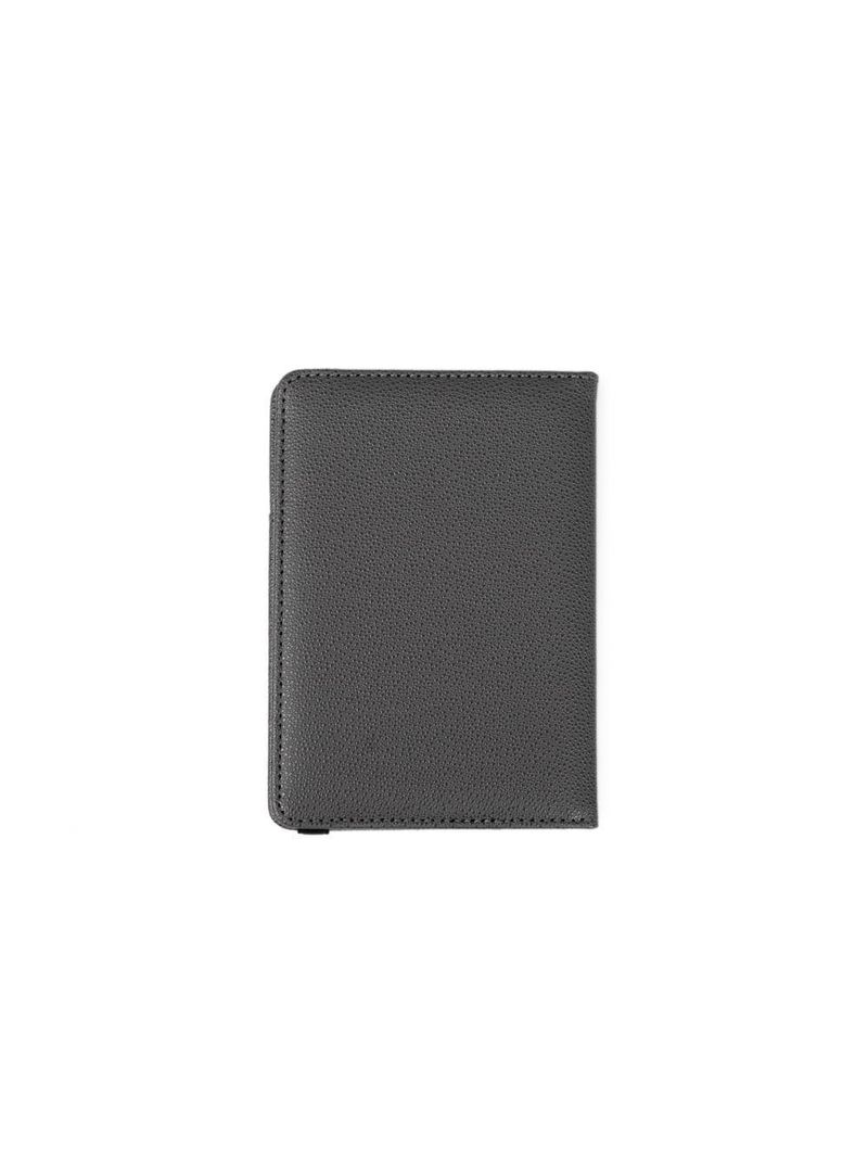 Kit etiqueta e porta passaporte travel cinza