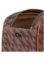 Necessaire de viagem feminina maxi monograma bg marrom