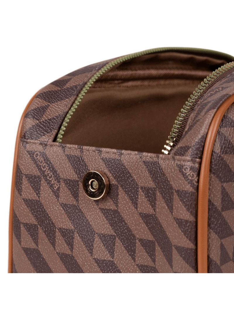 Necessaire de viagem feminina maxi monograma bg marrom